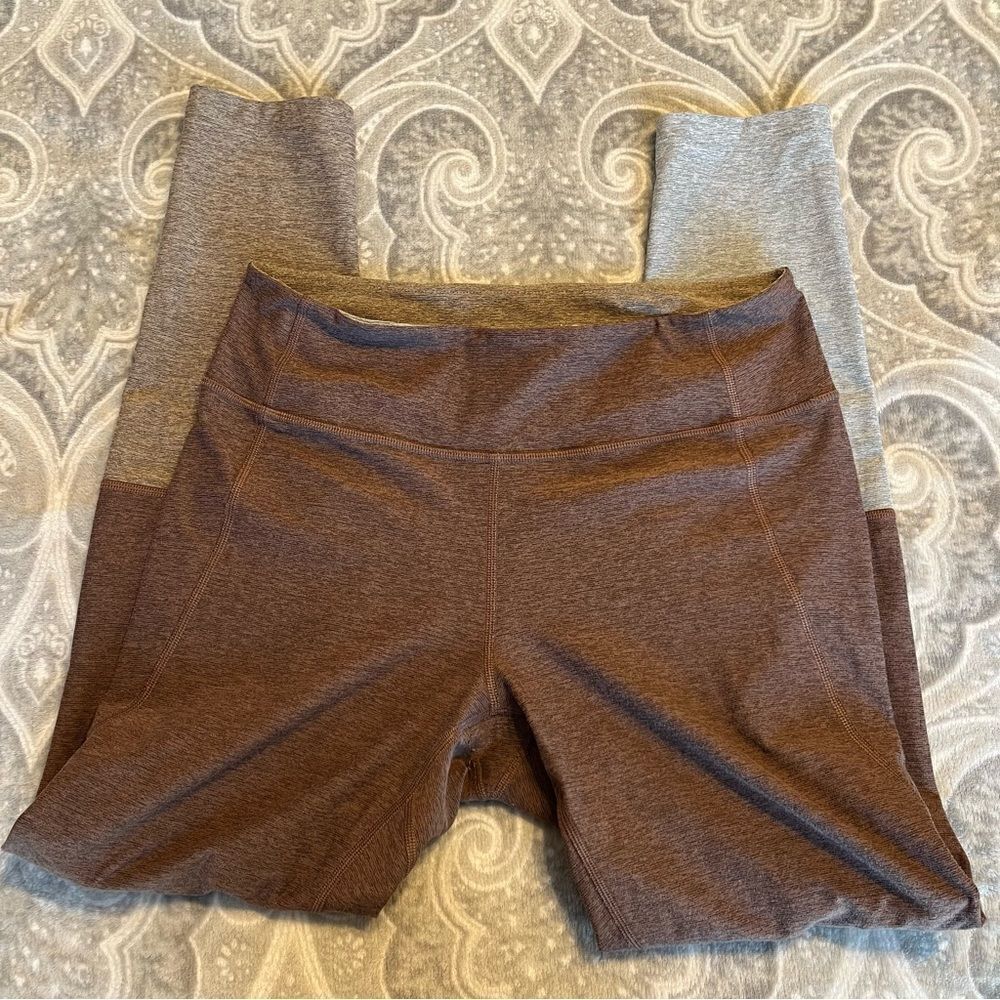 Outdoor Voices two tone high waisted leggings